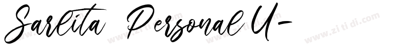 Sarlita   Personal U字体转换